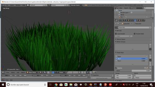 Simple grass textured and animated for games preview image